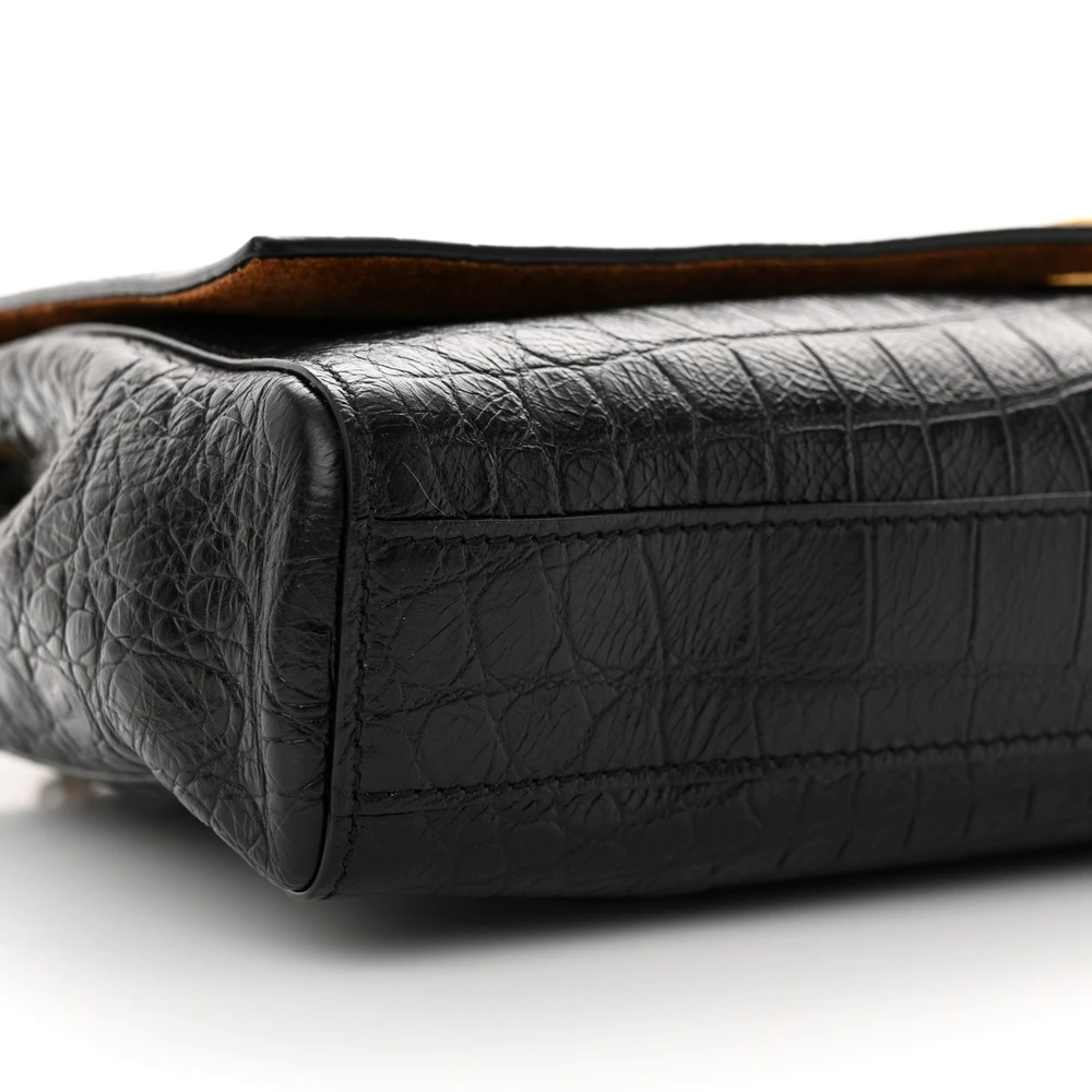 Lushentic Quality Handbags - Medium Kate Satchel in Black Leather - Image 4