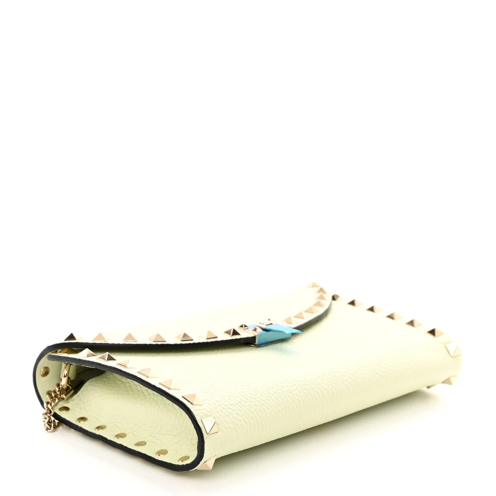 Lushentic Grade Bags - Small Rockstud Wallet in Meadow Mist Leather - Image 6