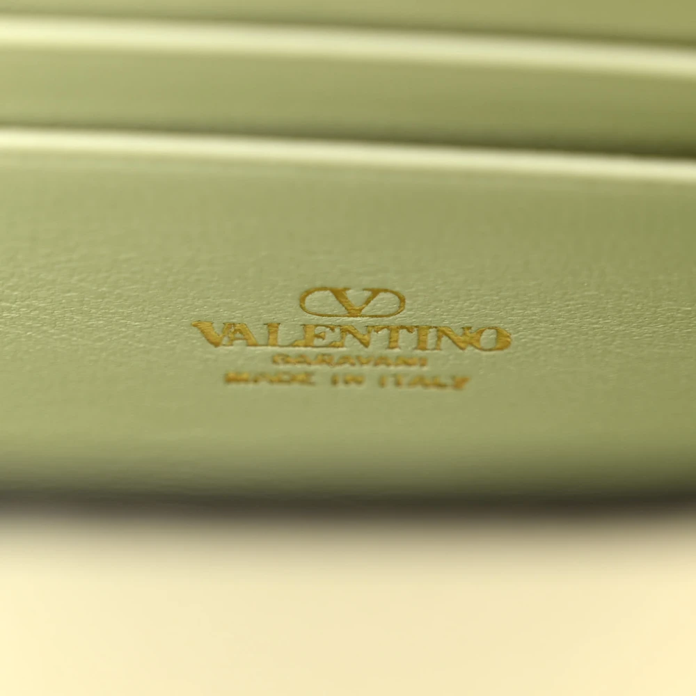 Lushentic Grade Bags - Small Rockstud Wallet in Meadow Mist Leather - Image 2