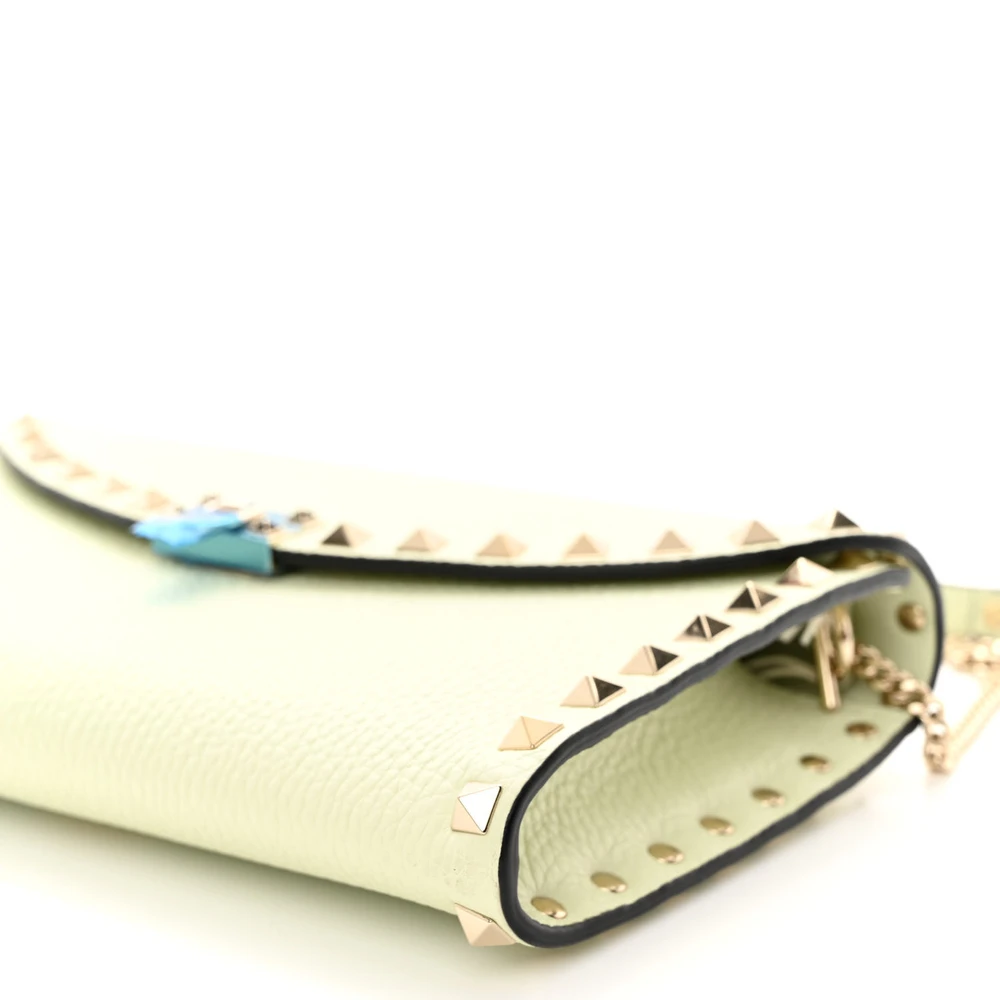 Lushentic Grade Bags - Small Rockstud Wallet in Meadow Mist Leather - Image 5