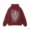 Sp5der Punk Hoodie Reddish Brown - SDH025